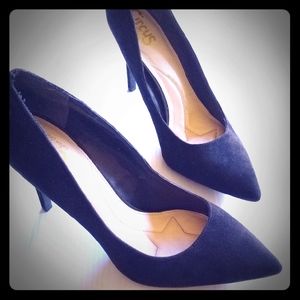 Sam Edelman Black Suede Heel Pumps NWT